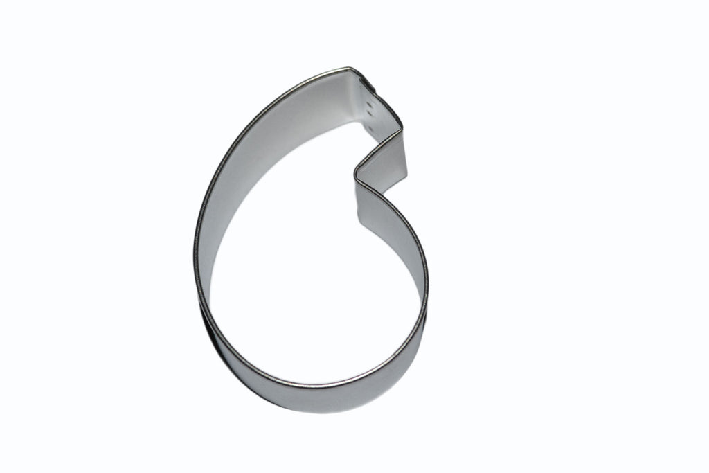 Number 6 Tin Plate Cookie Cutter