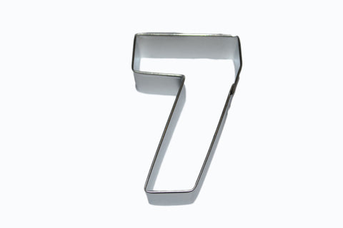 Number 7 Tin Plate Cookie Cutter