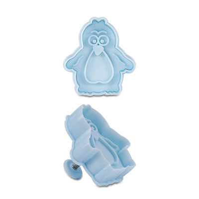 Penguin Plastic Embossed Cookie Cutter