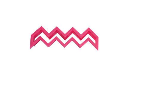 Pink Chevron Stripe Cookie Cutter