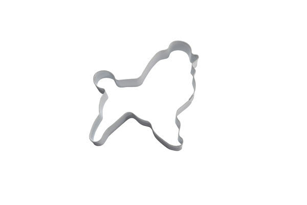 Poodle Dog White Cookie Cutter