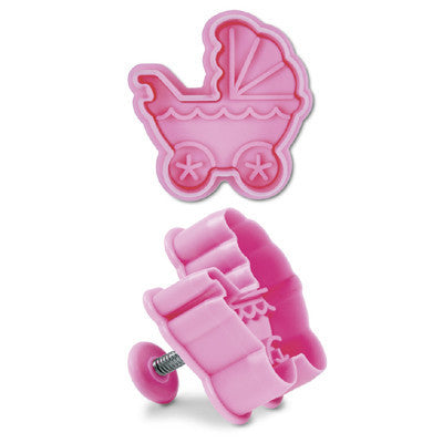 Pram Plastic Embossed Cookie Cutter