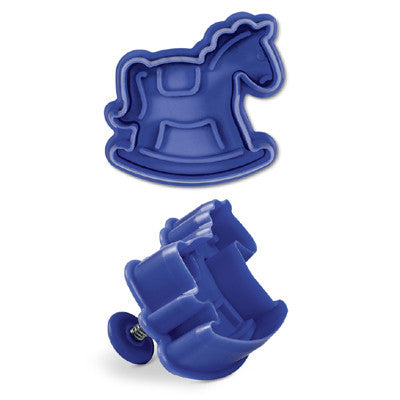 Rocking Horse Plastic Embossed Cookie Cutter