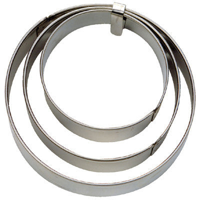 Round Circles Set of 3 Cookie Cutters