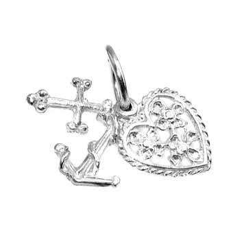 Faith Hope & Charity Fancy Charm