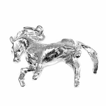 Horse, Large Silv er Charm