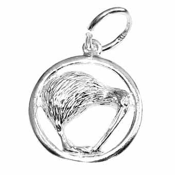 Kiwi in Circle, Large Charm