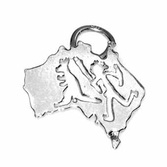 Map of Australia Charm