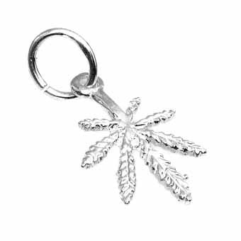 Marijuana Leaf, Small Charm