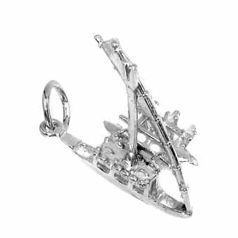Outrigger with Sail, Large Charm