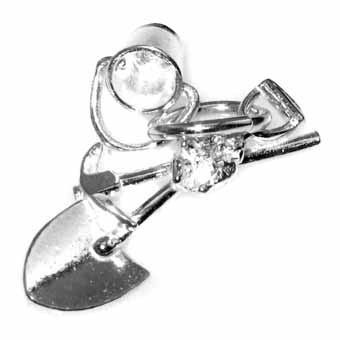 Pick & Shovel Charm