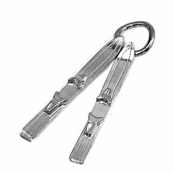 Skis, Water, Pair Charm