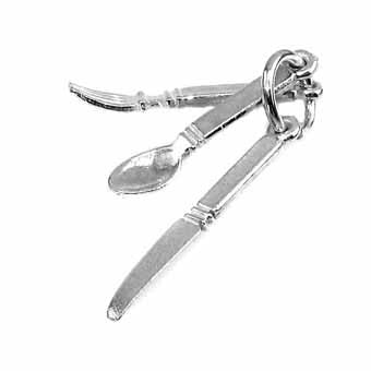 Knife, Fork & Spoon Charm