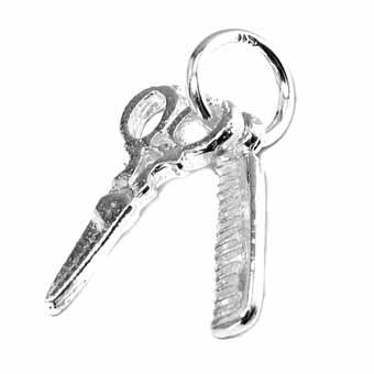 Comb & Scissors Charm