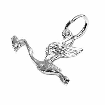 Stork & Baby Charm