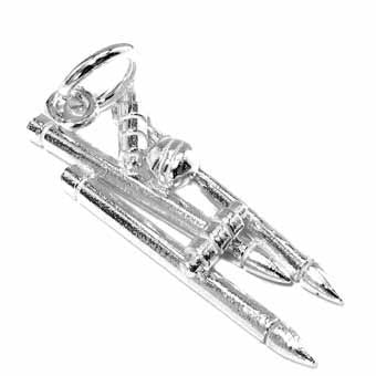 Cricket Stumps & Ball Charm