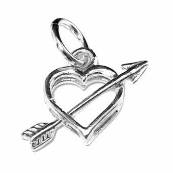 Heart & Arrow Charm