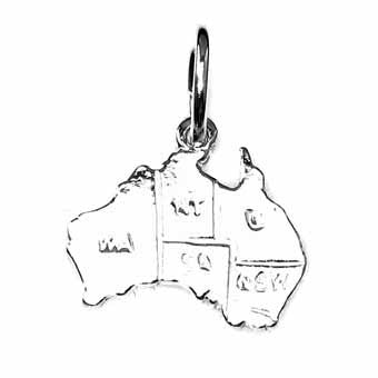 Map of Australia Charm