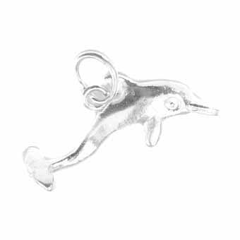 Dolphin, Large Pendant Charm