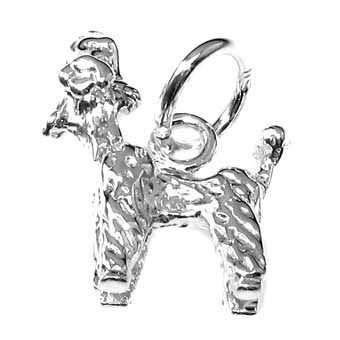 Dog, Poodle, Medium Charm