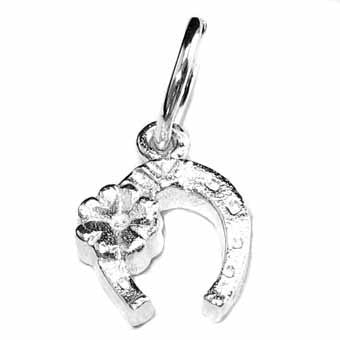 Horseshoe & Clover Charm