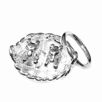 Puppies in a Basket Charm