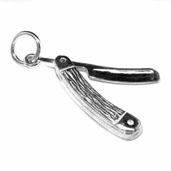Cut Throat Razor Charm