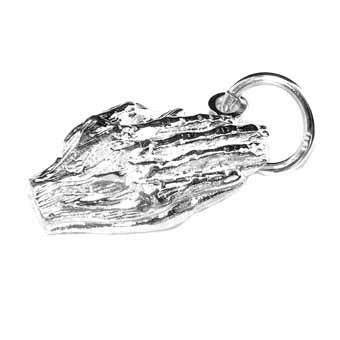 Hands Praying S2ilver Charm