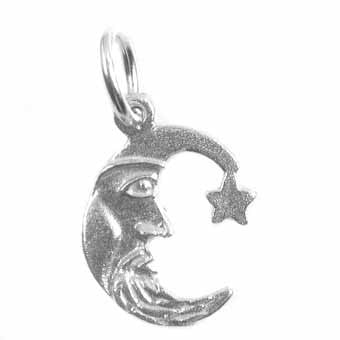 Half Moon Face Charm