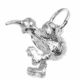 Kiwi with A Rugby Ball Charm