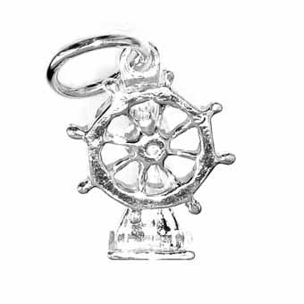 Ships Helm Charm