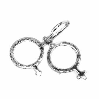 His & Her Symbol Charm