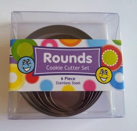 Set of 6 Round Cookie Cutters