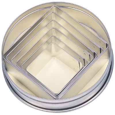 Square Set of 6 Cookie Cutters