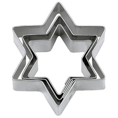 Star Mini Tin Plate Set of 3 Cookie Cutters