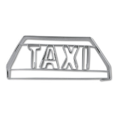 Taxi Sign Cookie Cutter