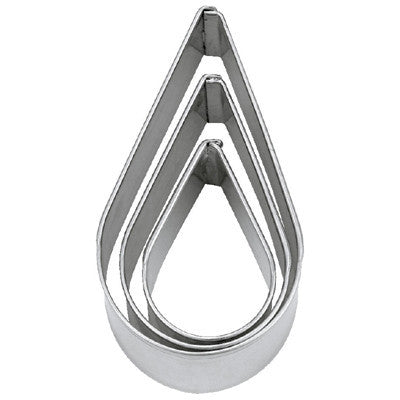 Tear Drop Set of 3 Cookie Cutters