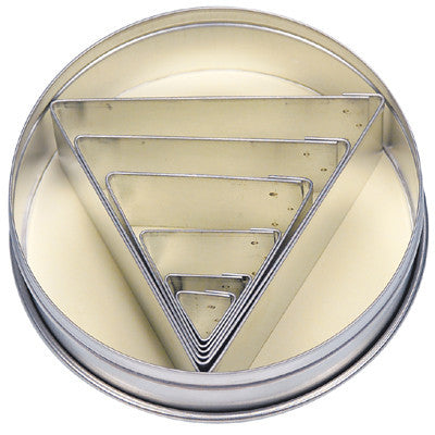 Triangle Set of 6 Cookie Cutters