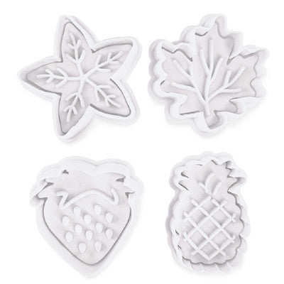 Tutti Frutti Fondant Cutter Set 4 Piece