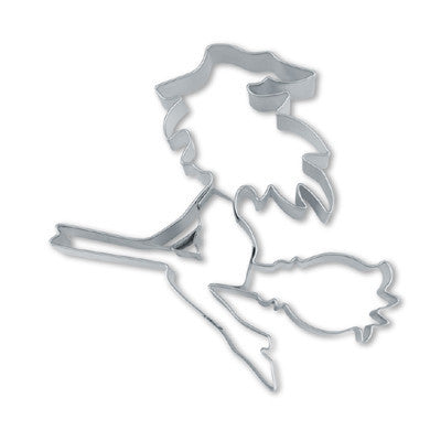 Witch on Broom Cookie Cutter