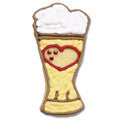 beer glass embossed cookie cutter c1615 cookie