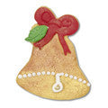 bell with embossed detail cookie cutter c1480 cookie