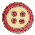 button with embossed detail cookie cutter c1484 cookie
