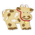 cow with embossed detail cookie cutter c1622 cookie