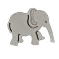 elephant plastic embossed cookie cutter c1643