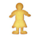 girl cookie cutter c1498 cookie