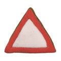 give way traffic sign cookie cutter c1472 cookie