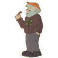 grandfather with pipe cookie cutter c1151 cookie
