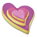 heart folk style set of 3 cookie cutters s0041 cookie