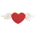 heart with wings cookie cutter c1478 cookie
